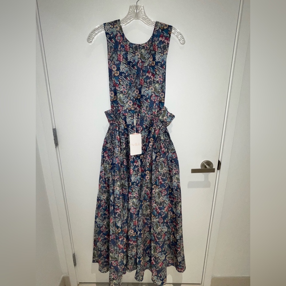 SELKIE - The Pinafore Dress - NWT Small - Secret Garden Print